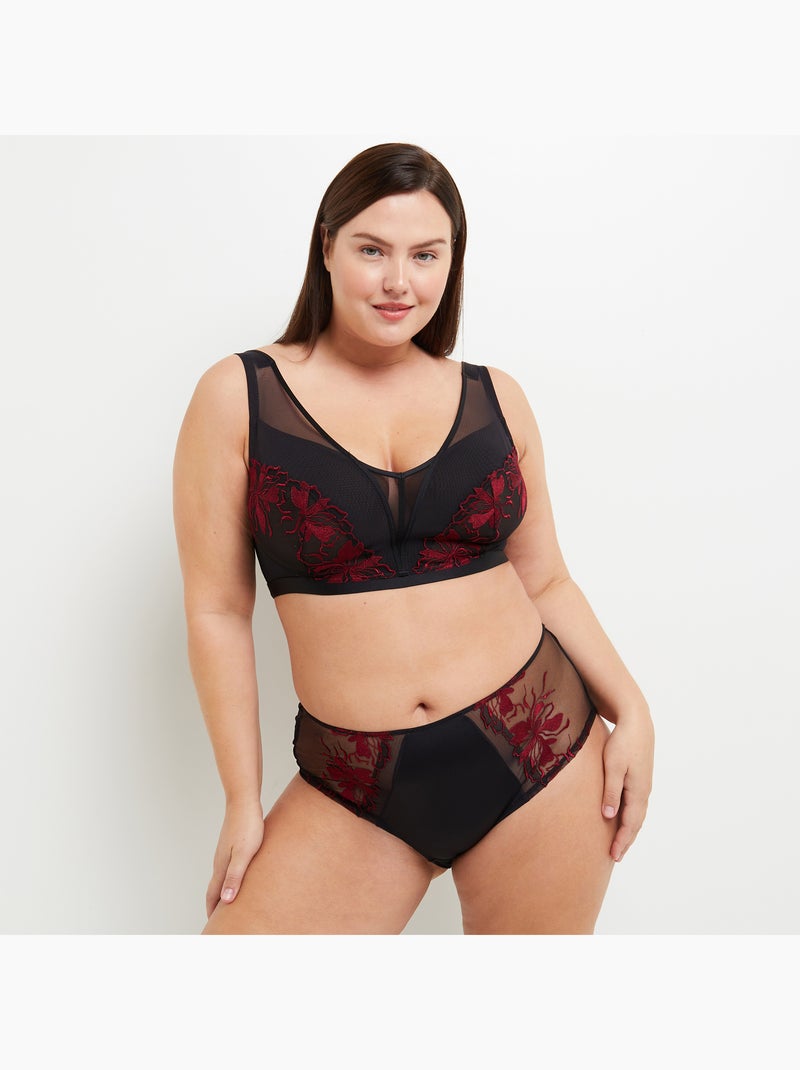 Shorty Azur+ - RougeGorge Lingerie Noir Multicolore - Kiabi