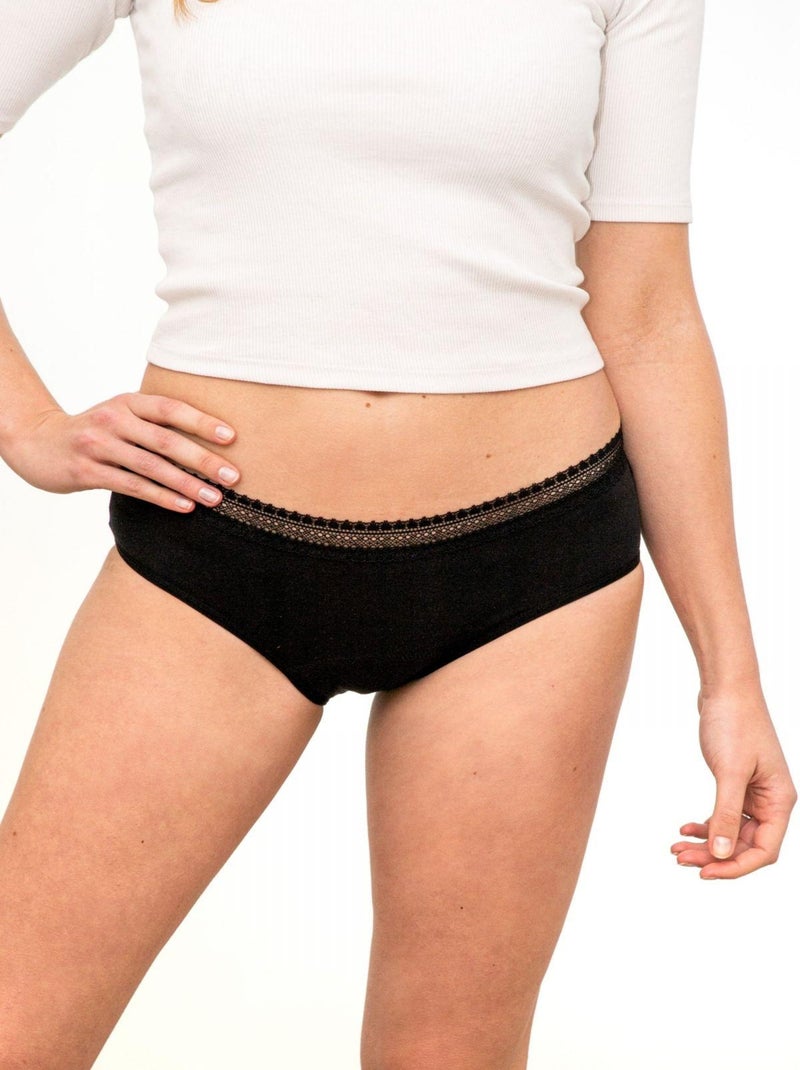 Shorty Bien être BIO lot de   - Gérard Pasquier Noir Noir - Kiabi