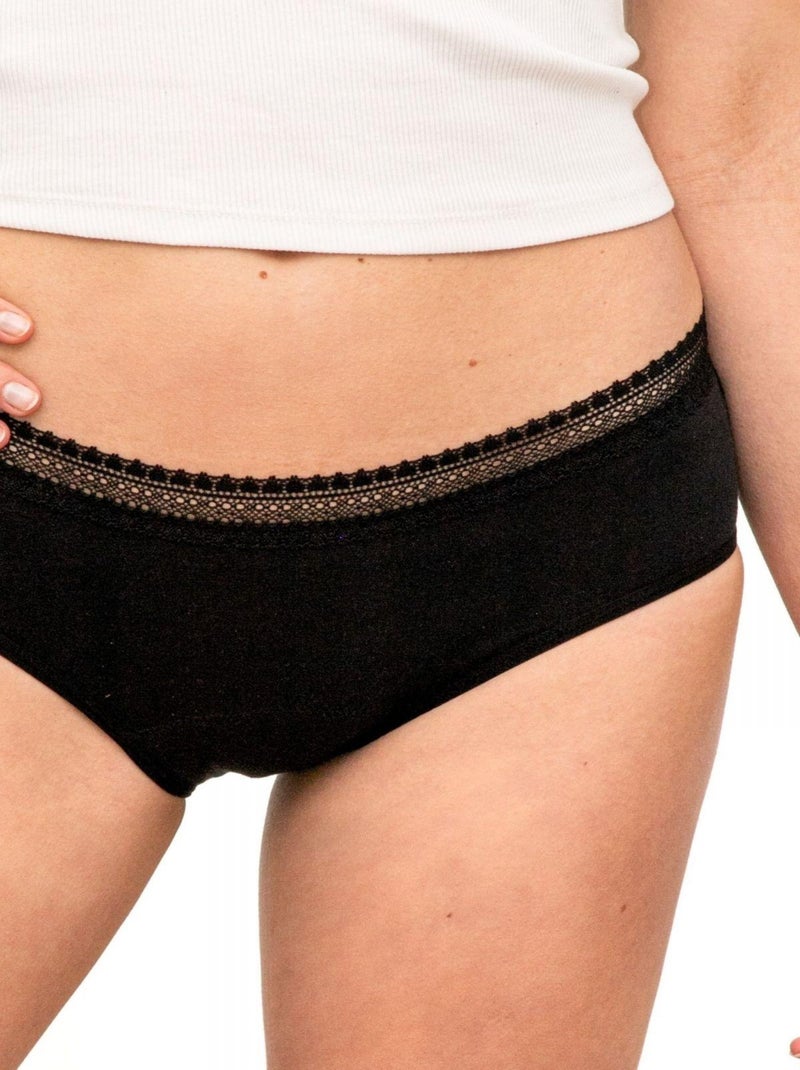 Shorty Bien être BIO lot de   - Gérard Pasquier Noir Noir - Kiabi