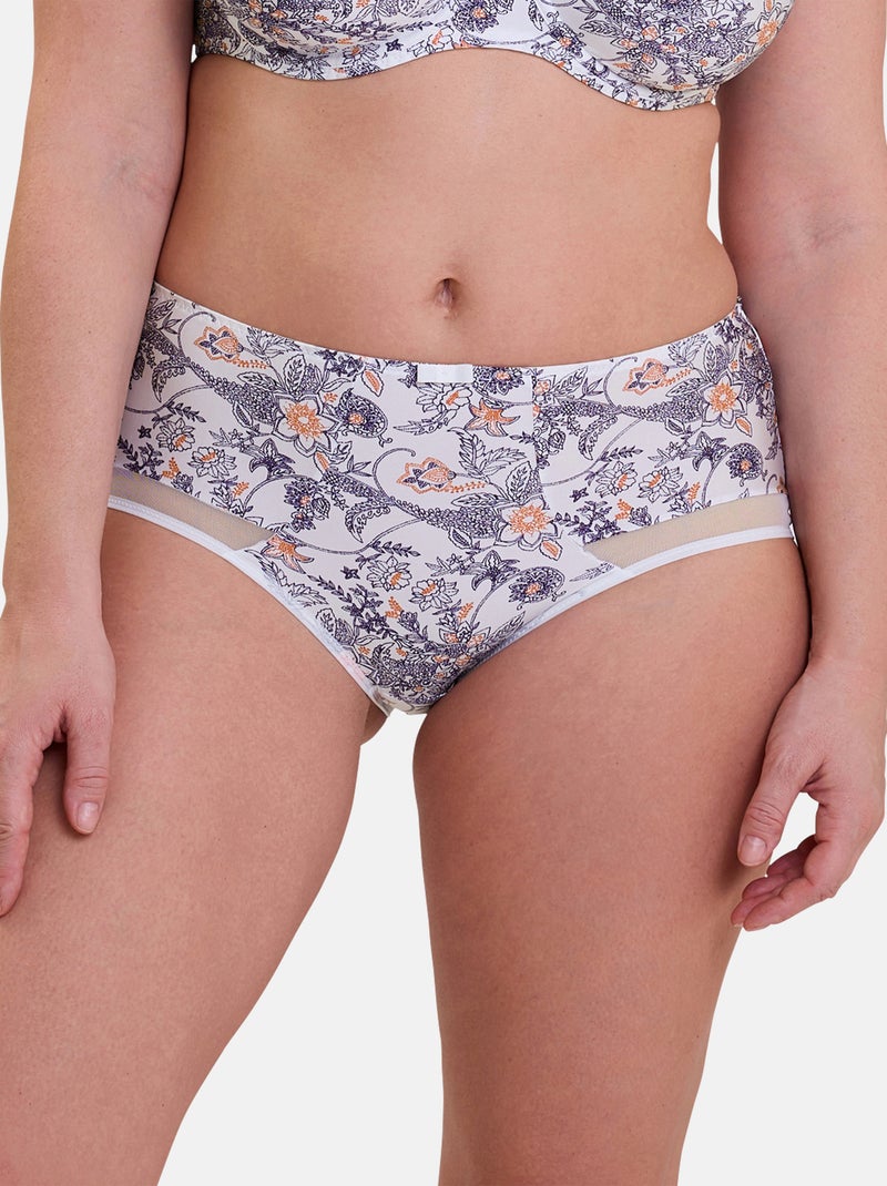 Shorty Complice Sans Complexe Blanc Violet - Kiabi