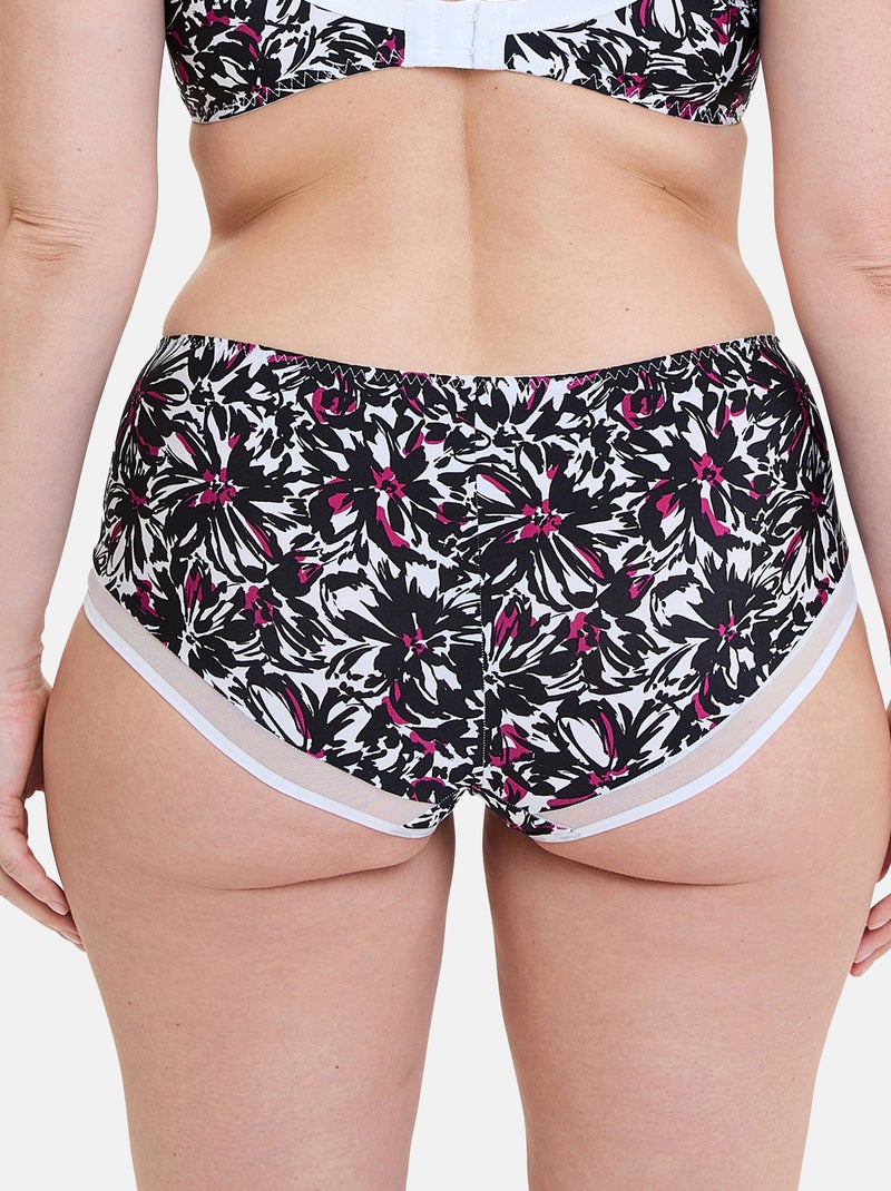 Shorty complice sans complexe lingerie Noir Blanc - Kiabi
