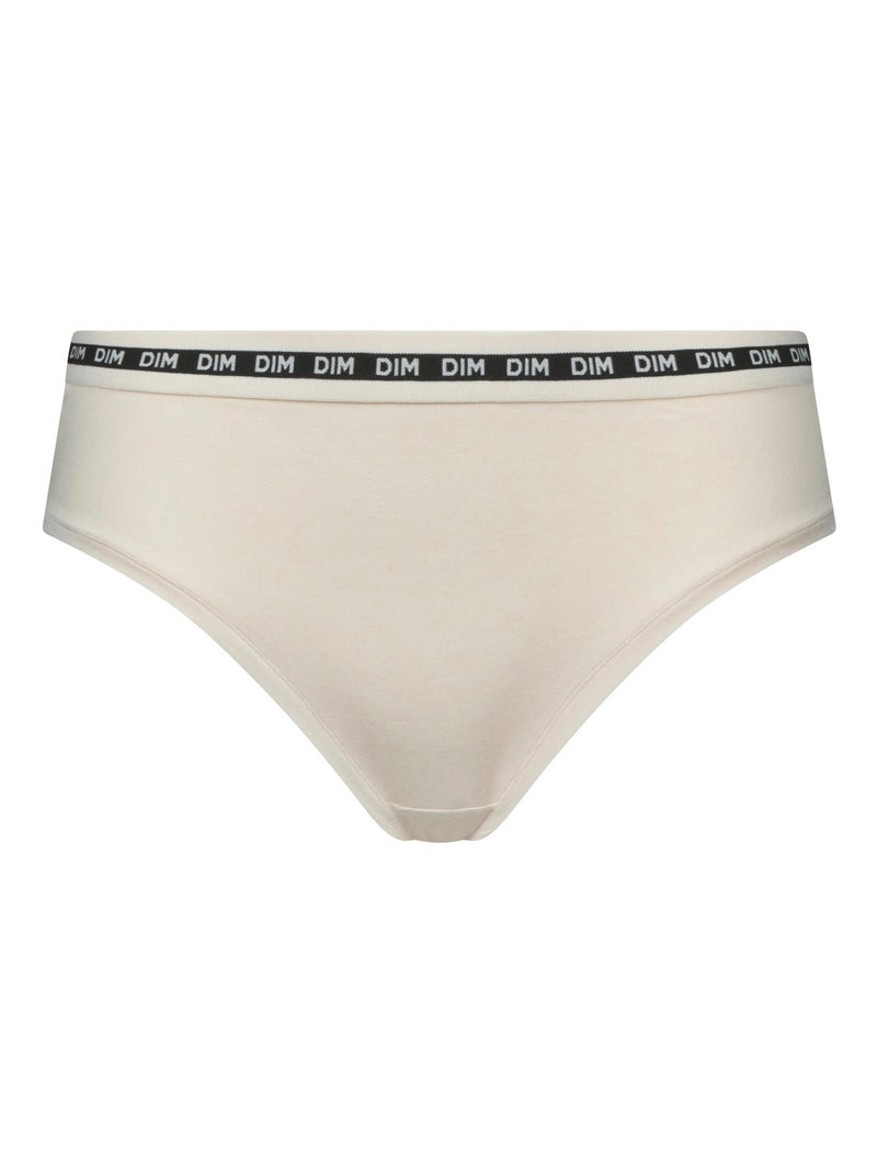 Shorty coton modal à ceinture contrastée Icons Seamless Blanc cassé - Kiabi