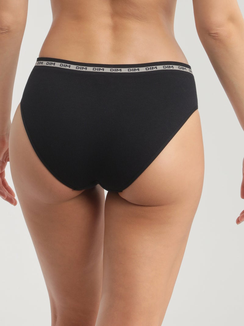 Shorty coton modal à ceinture contrastée Icons Seamless Noir - Kiabi