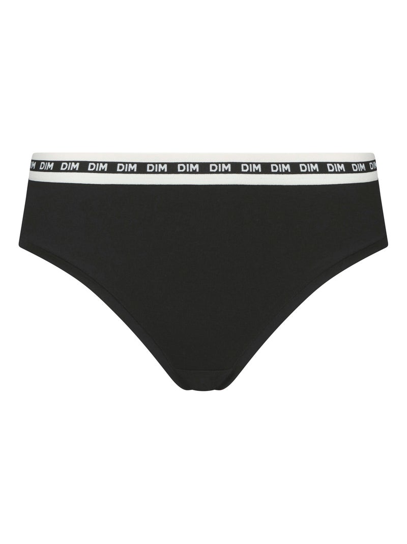 Shorty coton modal à ceinture contrastée Icons Seamless Noir - Kiabi