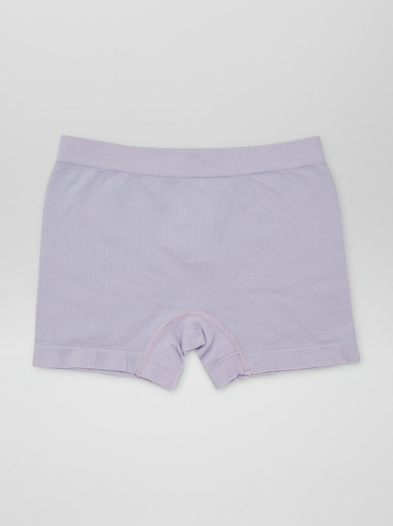 Shorty cycliste côtelé Bleu/violet - Kiabi