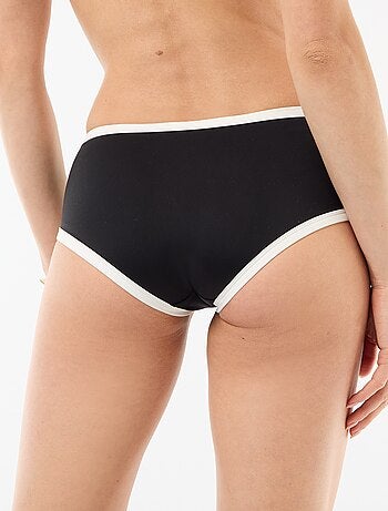 Shorty de bain avec bords contrastés