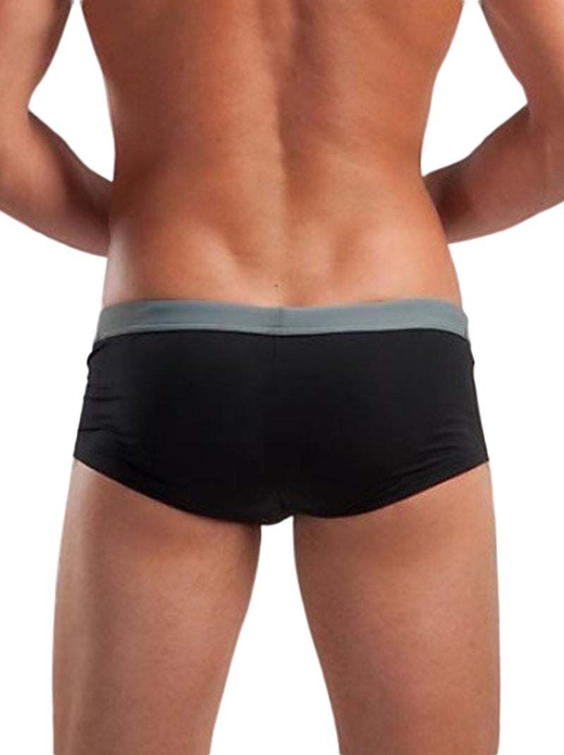 Shorty de bain bandes latérales Noir - Kiabi