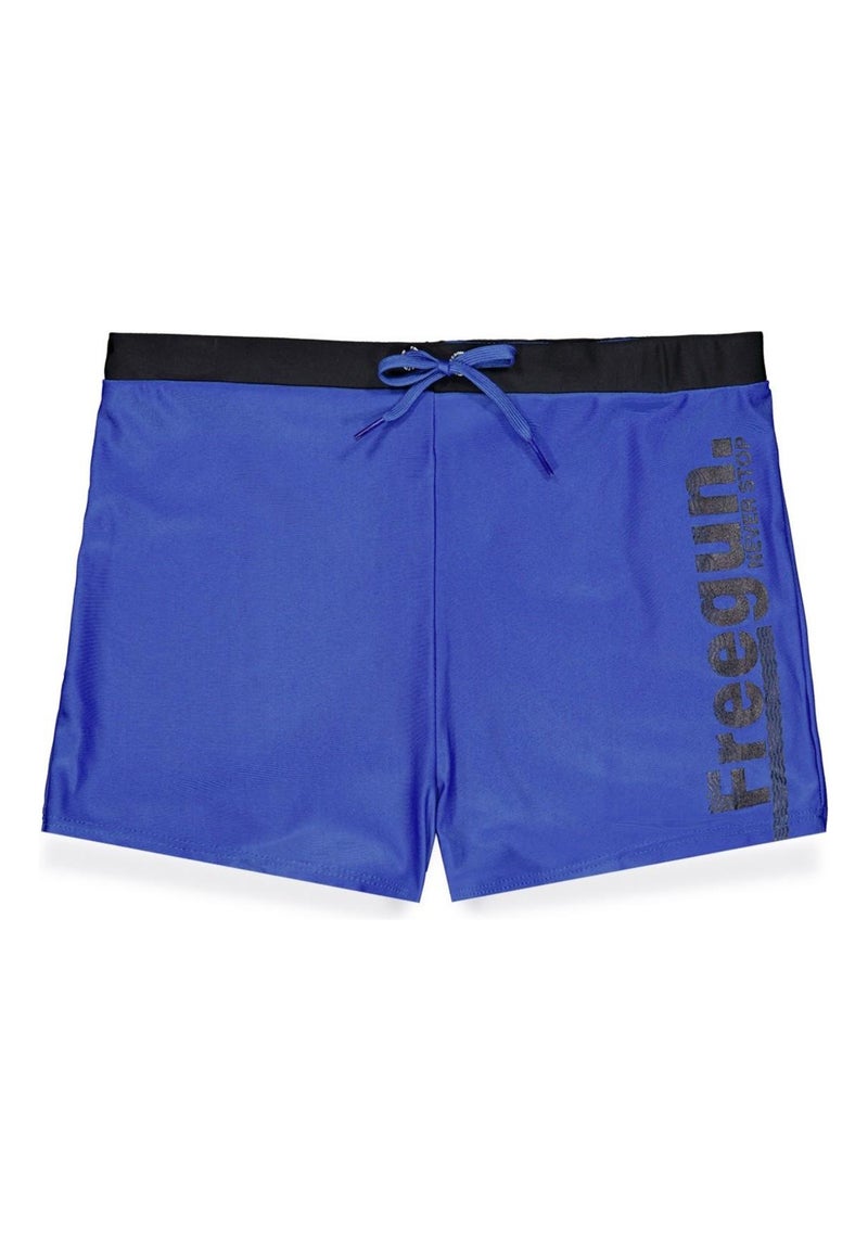 Shorty de bain garçon uni avec logo Freegun Noir - Kiabi