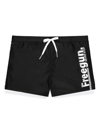 Shorty de bain garçon uni avec logo Freegun