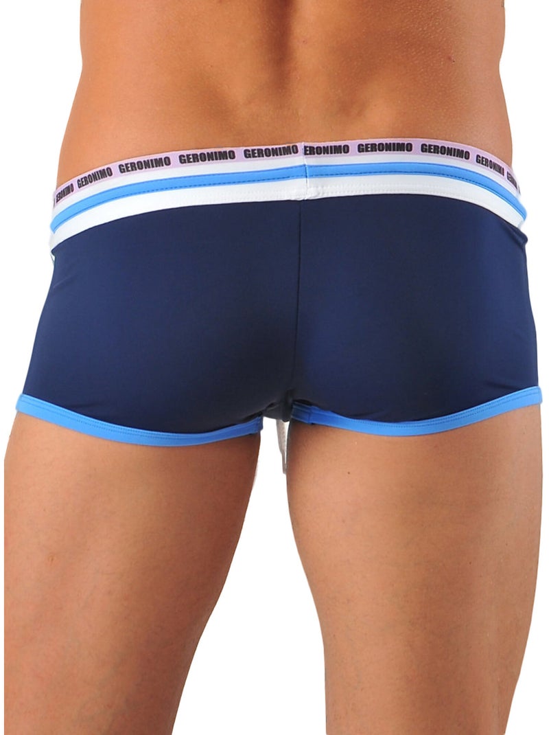 Shorty de bain Lines Bleu marine - Kiabi