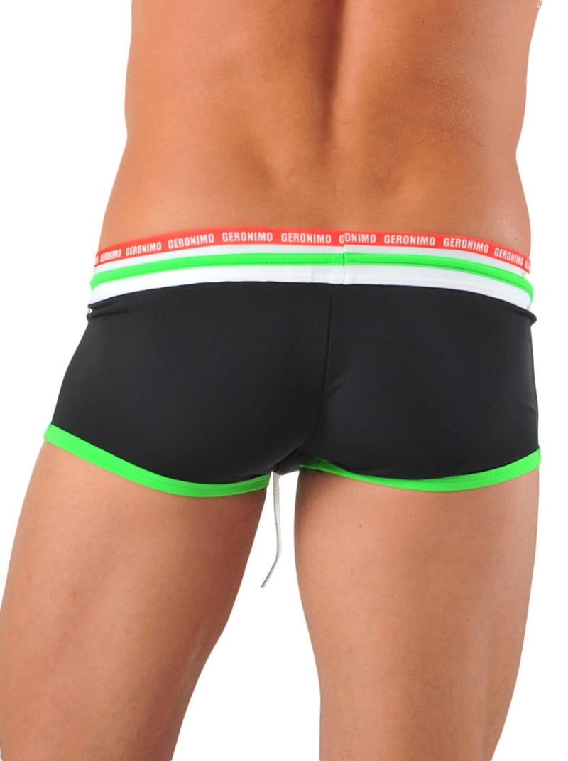 Shorty de bain Lines Noir - Kiabi