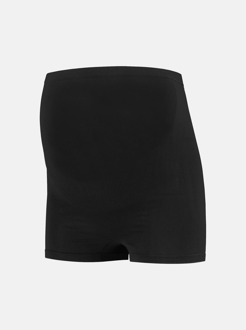 Shorty de grossesse sans coutures ,  effet galbant  (Mamsy) Noir - Kiabi