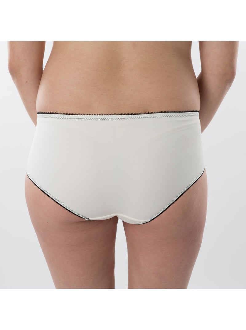 Shorty de maternité FLORENCE 'Bogema' Blanc Noir - Kiabi