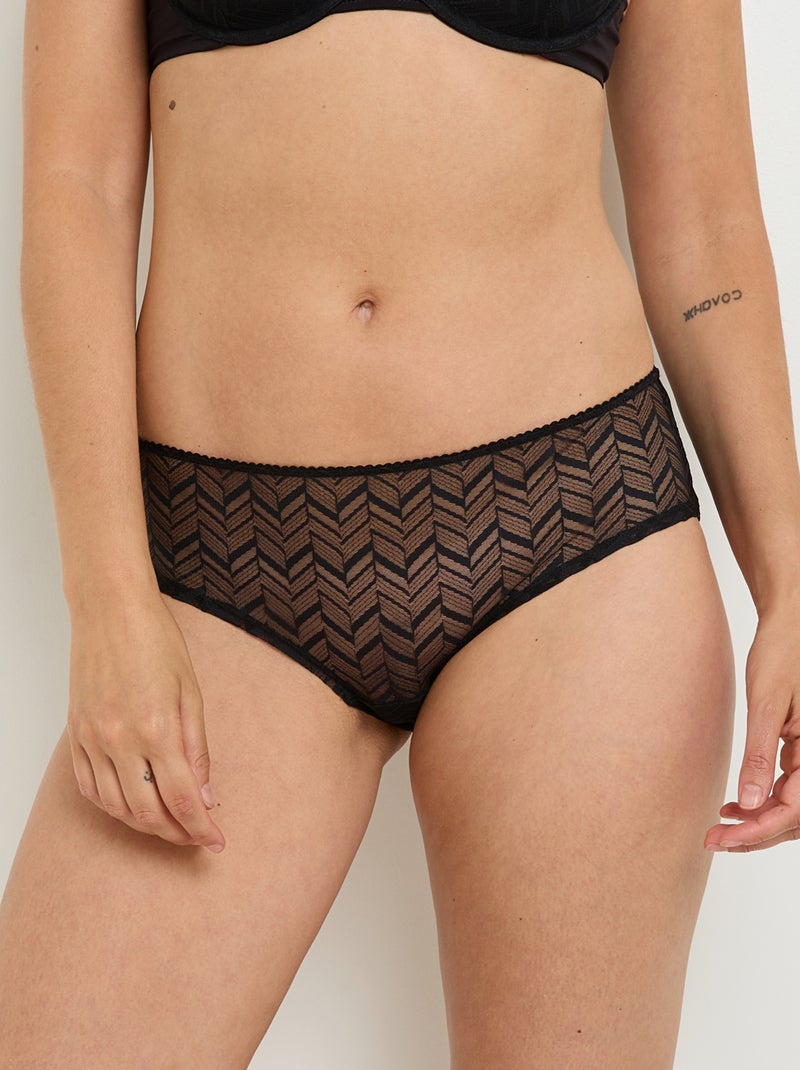 Shorty dentelle Fanfan - RougeGorge Lingerie Noir - Kiabi