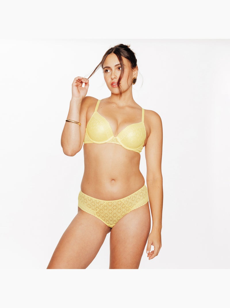 Shorty dentelle Sweet - RougeGorge Lingerie Jaune - Kiabi