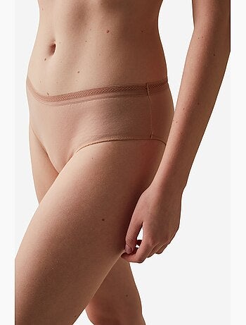 Shorty en coton avec finition penti