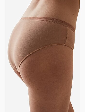 Shorty en coton avec finition penti