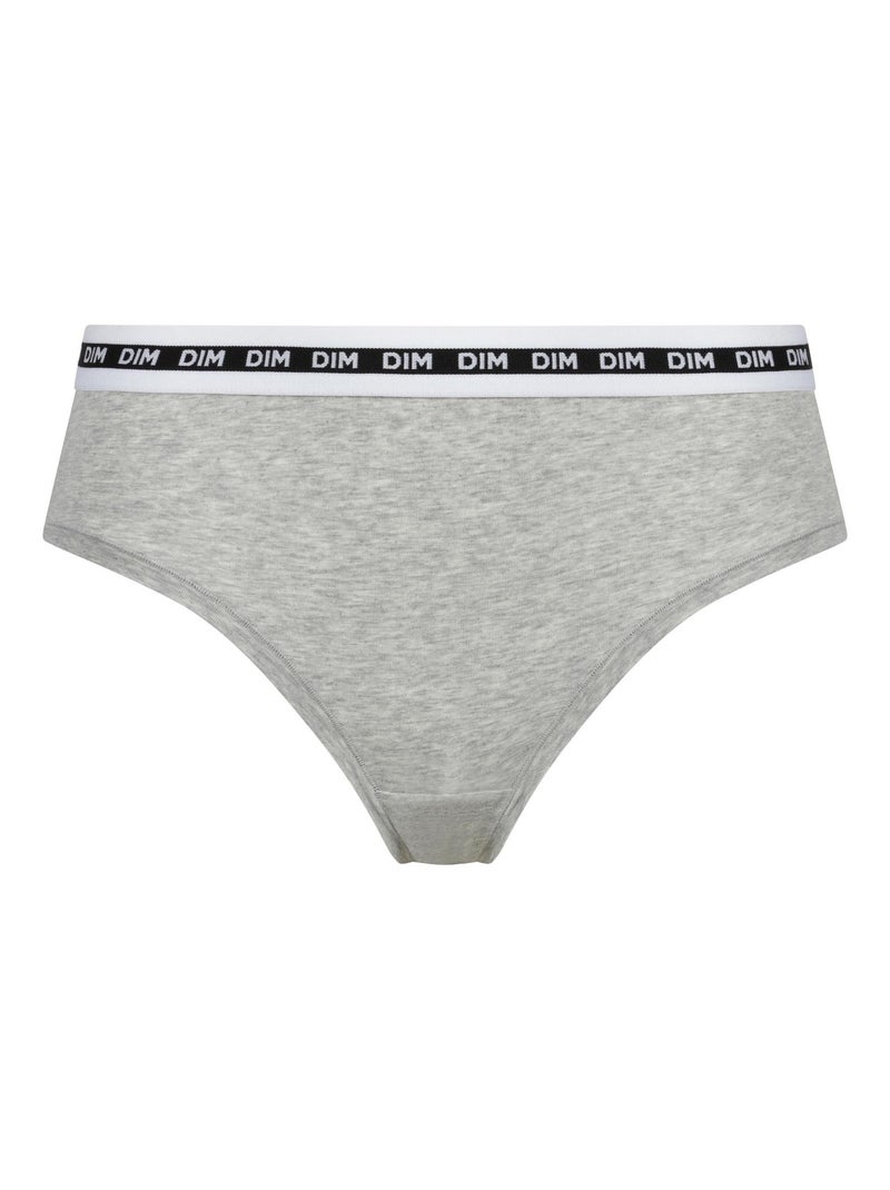 Shorty en coton modal Icons Essentiel Gris chiné - Kiabi