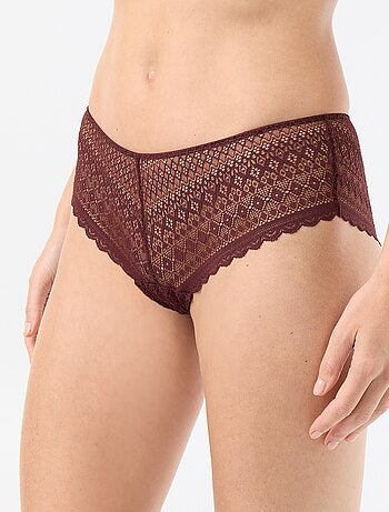 Shorty en dentelle