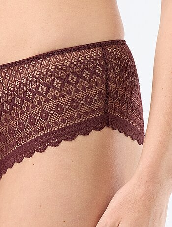 Shorty en dentelle