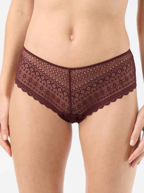Shorty en dentelle - Kiabi
