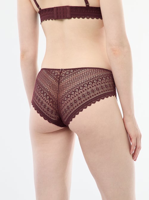 Shorty en dentelle - Kiabi