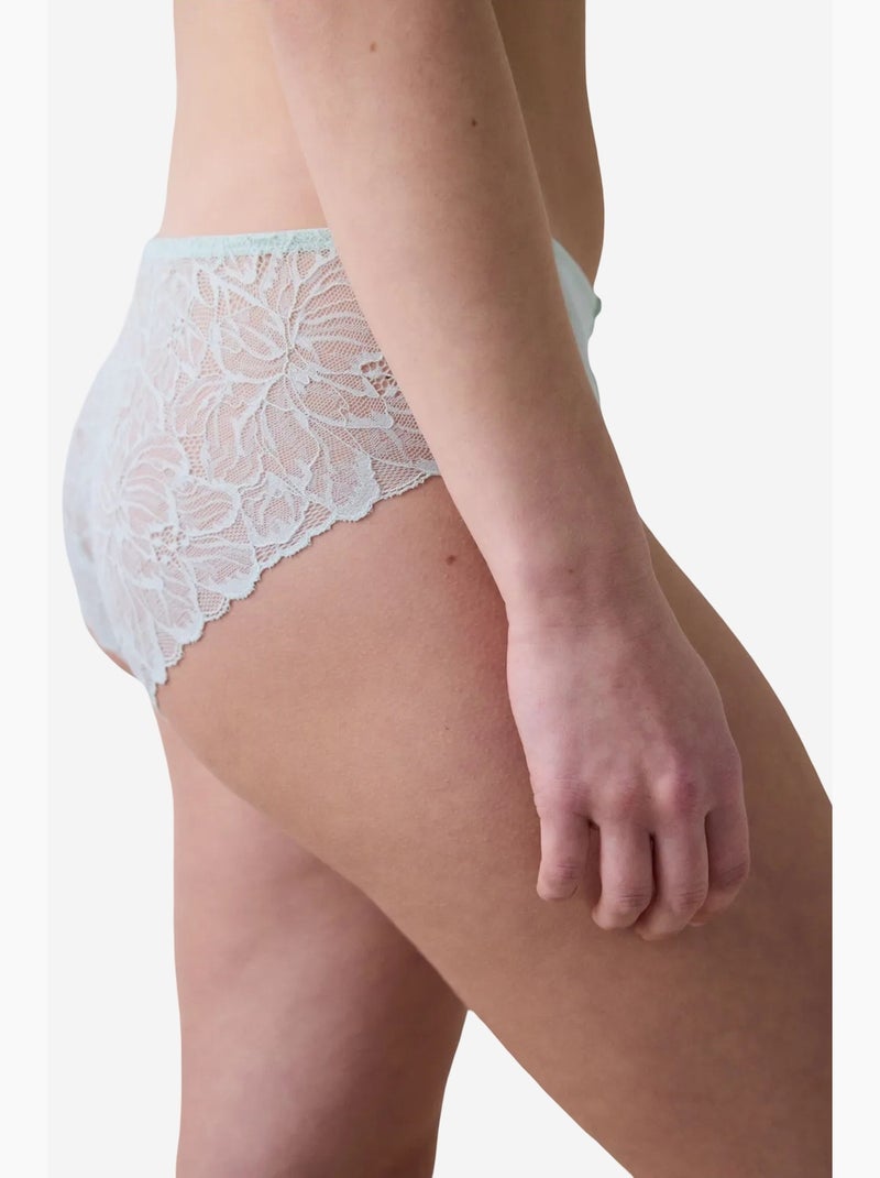 Shorty en dentelle penti Vert menthe - Kiabi