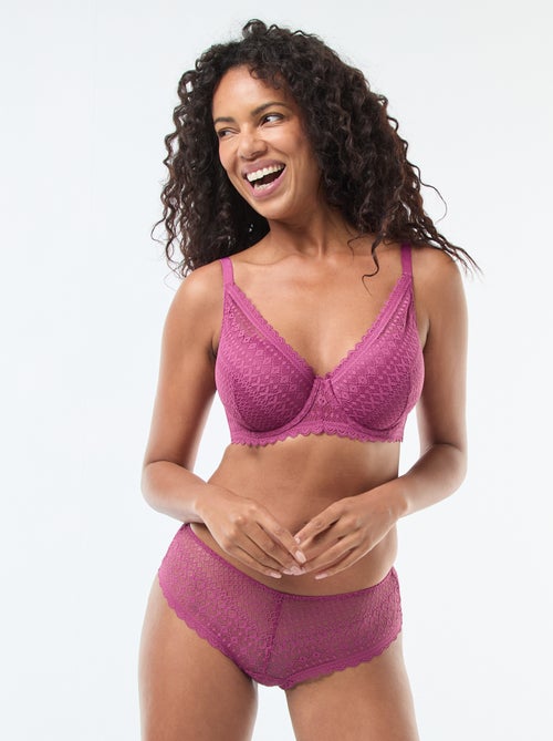 Shorty en dentelle - Kiabi