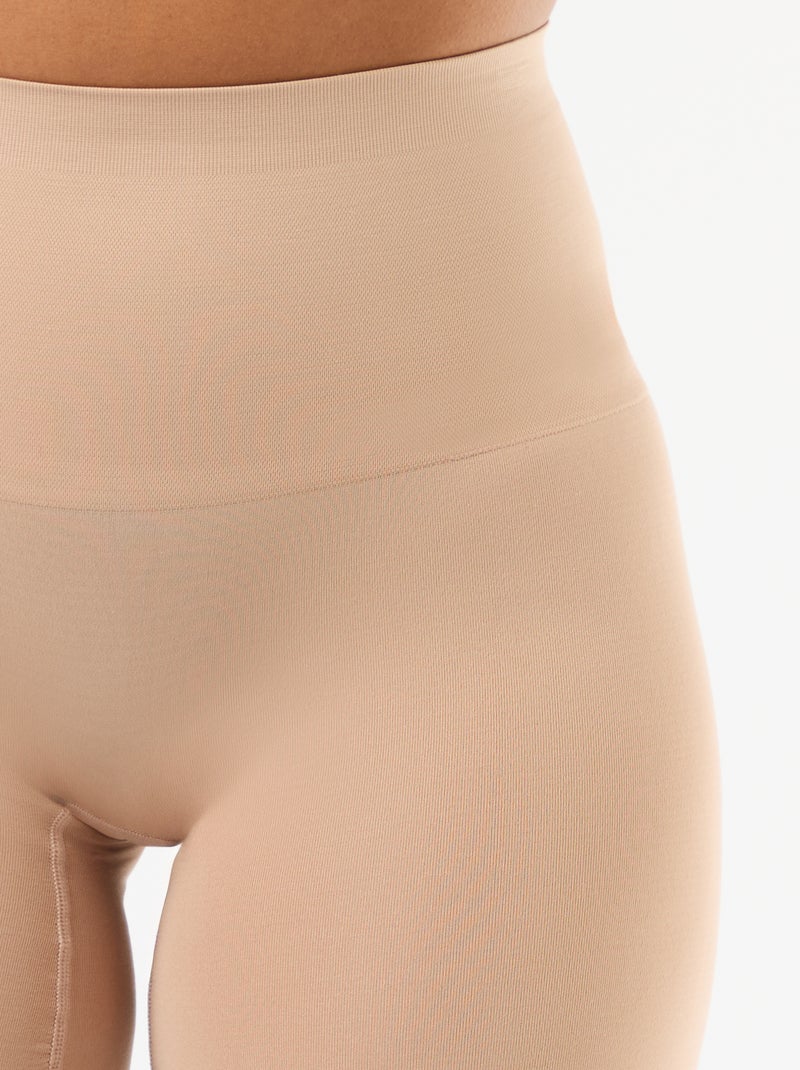 Shorty en microfibre Beige - Kiabi