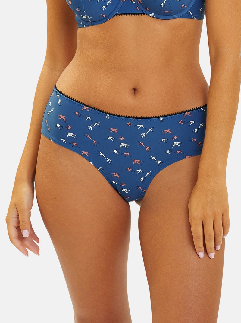 Shorty Espiègle Billet Doux Bleu Rose Blanc - Kiabi