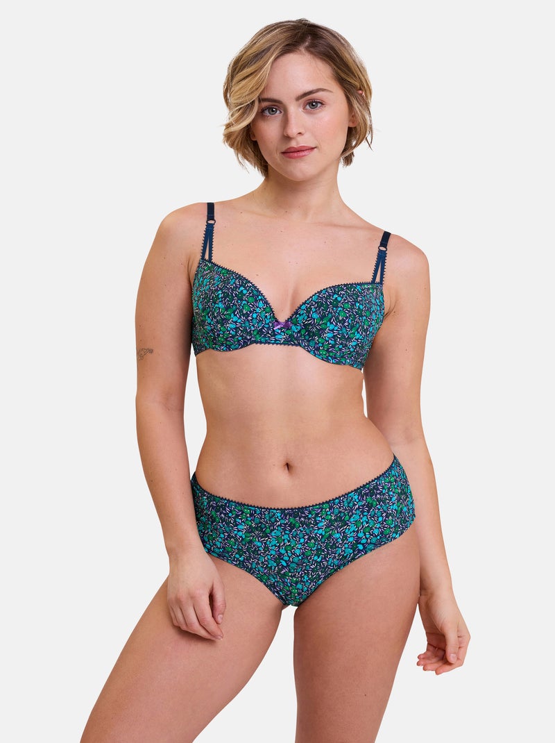 Shorty Espiègle Billet Doux Bleu Vert - Kiabi