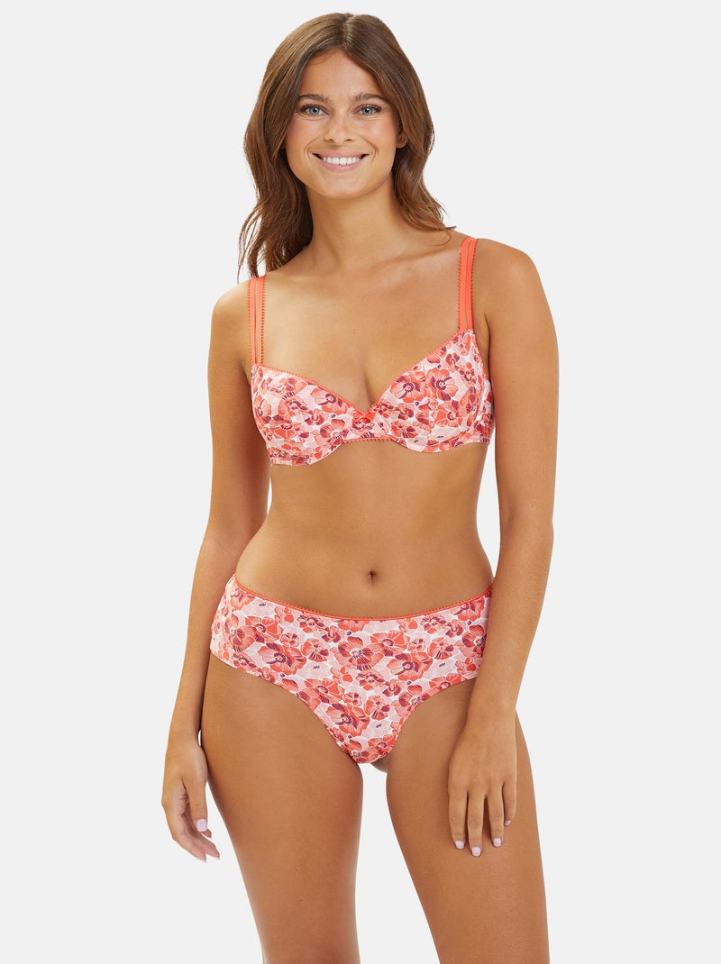 Shorty Espiègle Billet Doux Orange corail - Kiabi