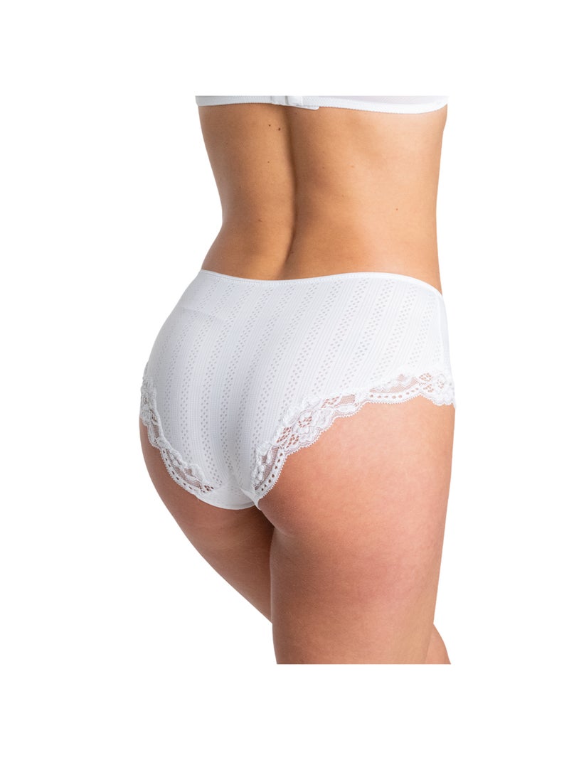 Shorty femme Passionnée Passio Blanc - Kiabi