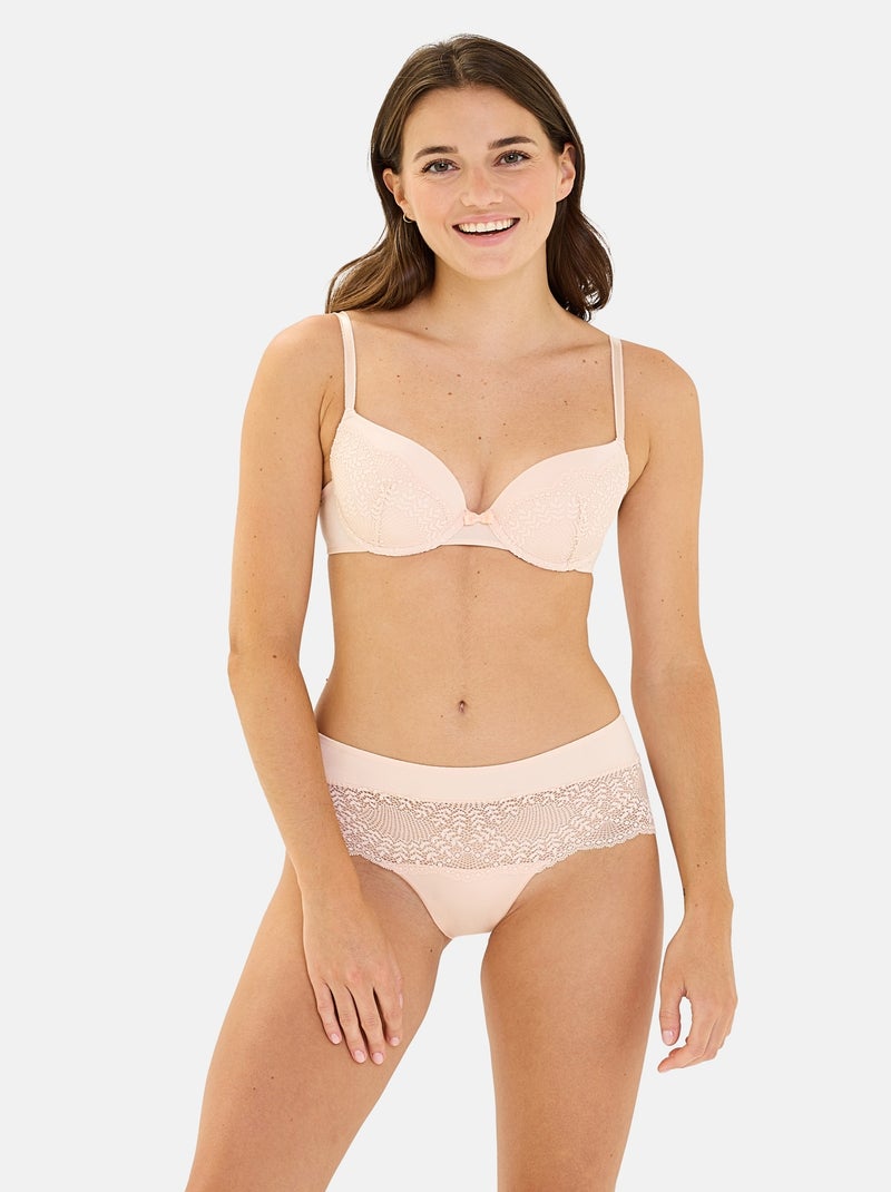 Shorty Fidèle Billet Doux Rose pastel - Kiabi