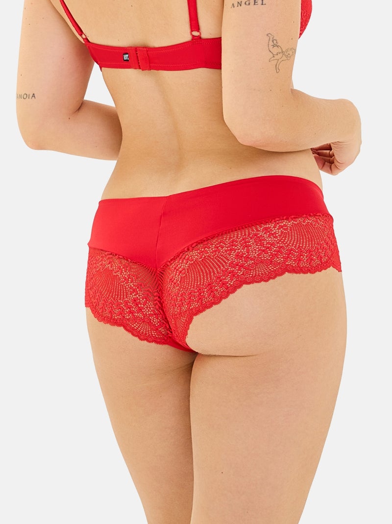 Shorty Fidèle Billet Doux Rouge coquelicot - Kiabi