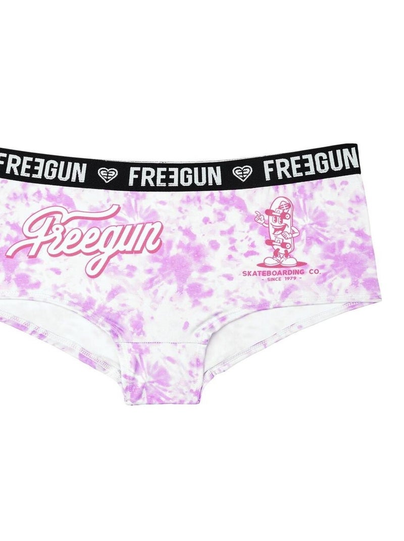 Shorty fille Collection Jean Skate Freegun Rose - Kiabi