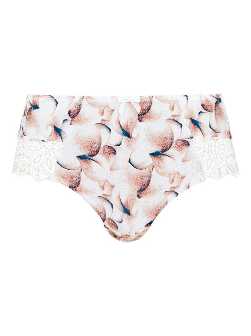 Shorty Flora Sans Complexe Blanc Marron Bleu - Kiabi