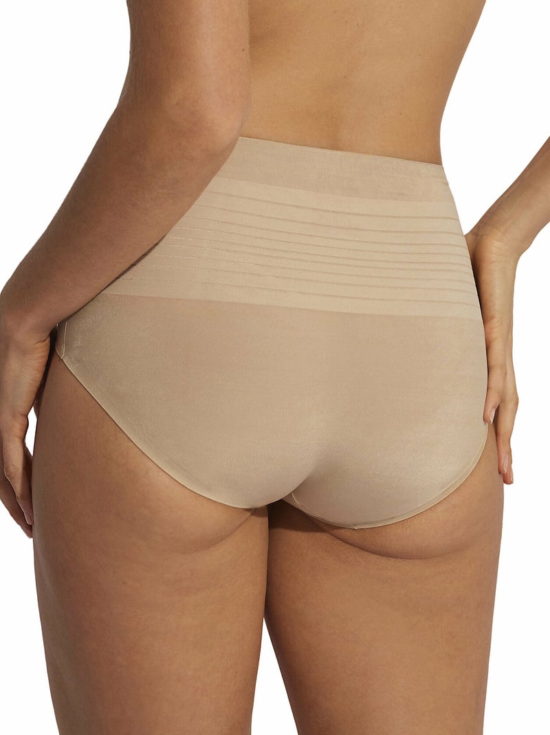 Shorty gainant taille haute Basica Beige - Kiabi