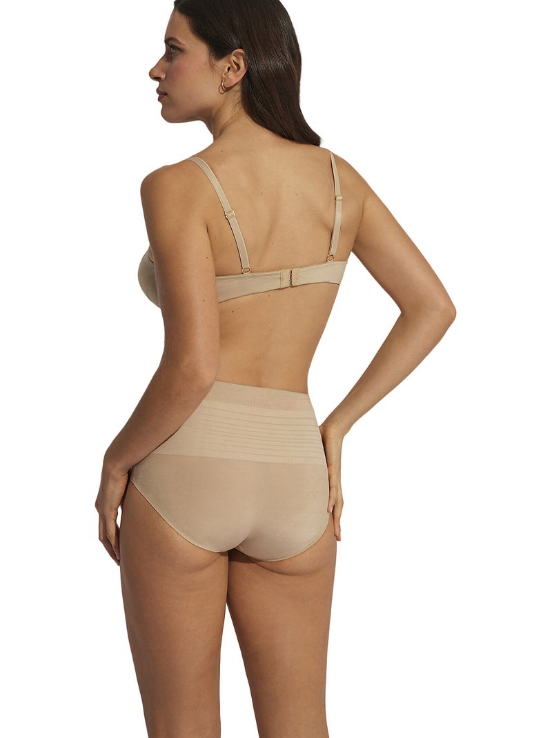 Shorty gainant taille haute Basica Beige - Kiabi