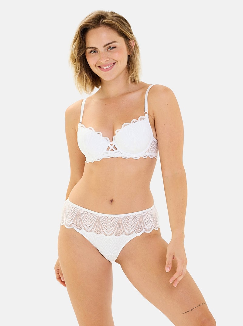 Shorty Gracieuse Billet Doux Blanc - Kiabi