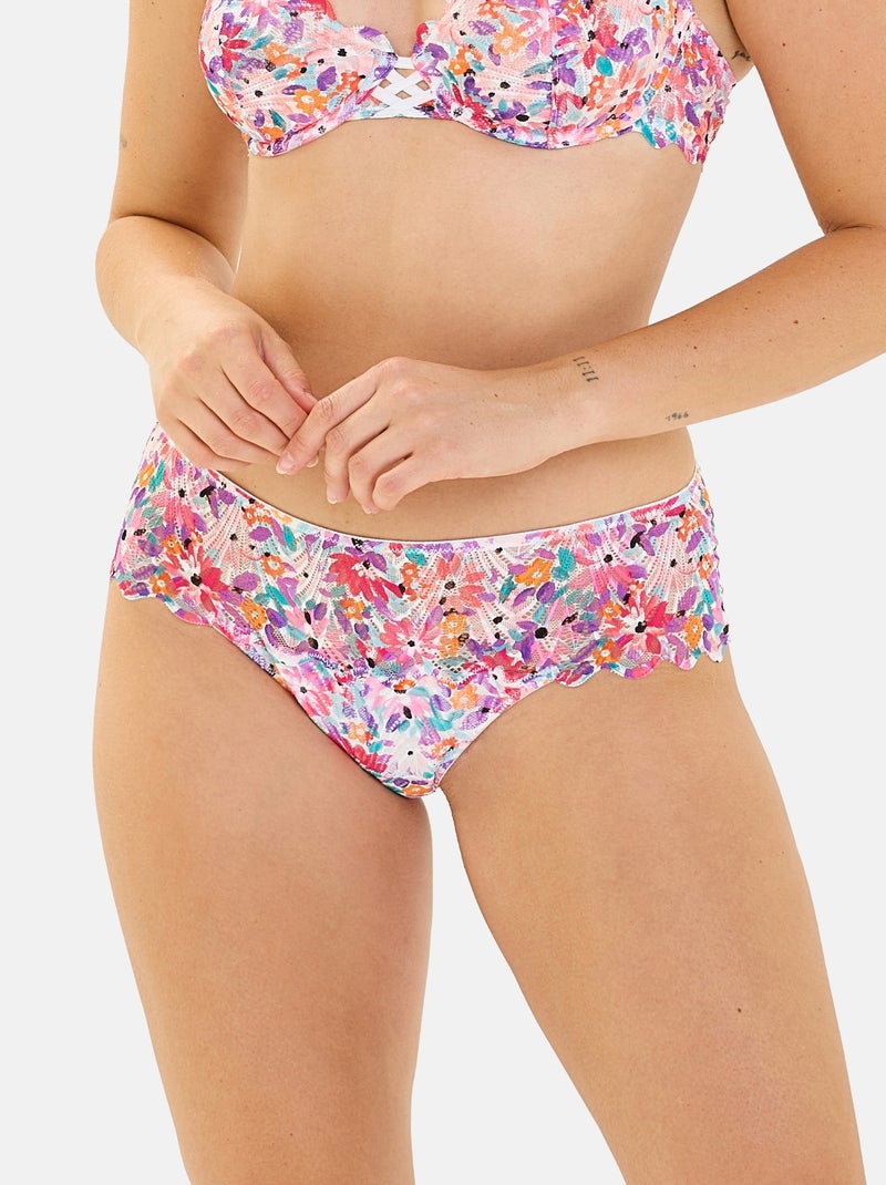 Shorty Gracieuse Pop Billet Doux Blanc Rose clair - Kiabi