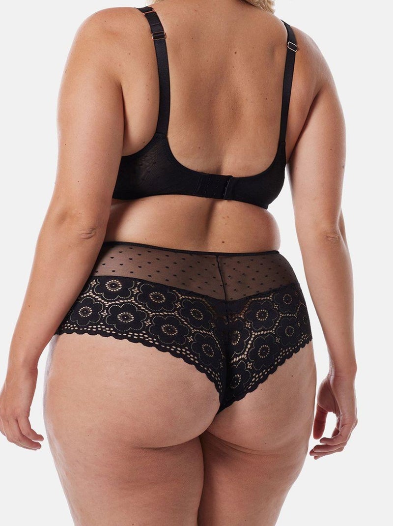 Shorty grande taille AFFINITE - Brigitte Bardot Lingerie Noir - Kiabi