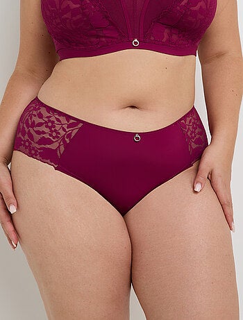 Shorty grande taille dentelle Fran - RougeGorge Lingerie