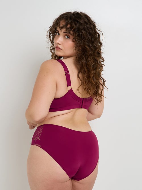 Shorty grande taille dentelle Fran - RougeGorge Lingerie - Kiabi