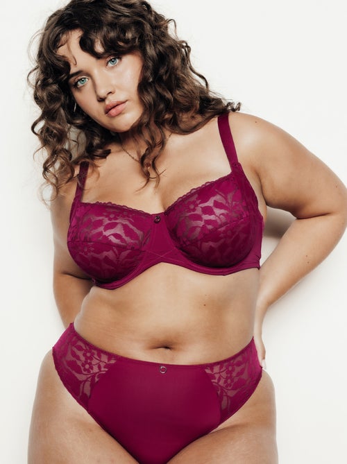 Shorty grande taille dentelle Fran - RougeGorge Lingerie - Kiabi