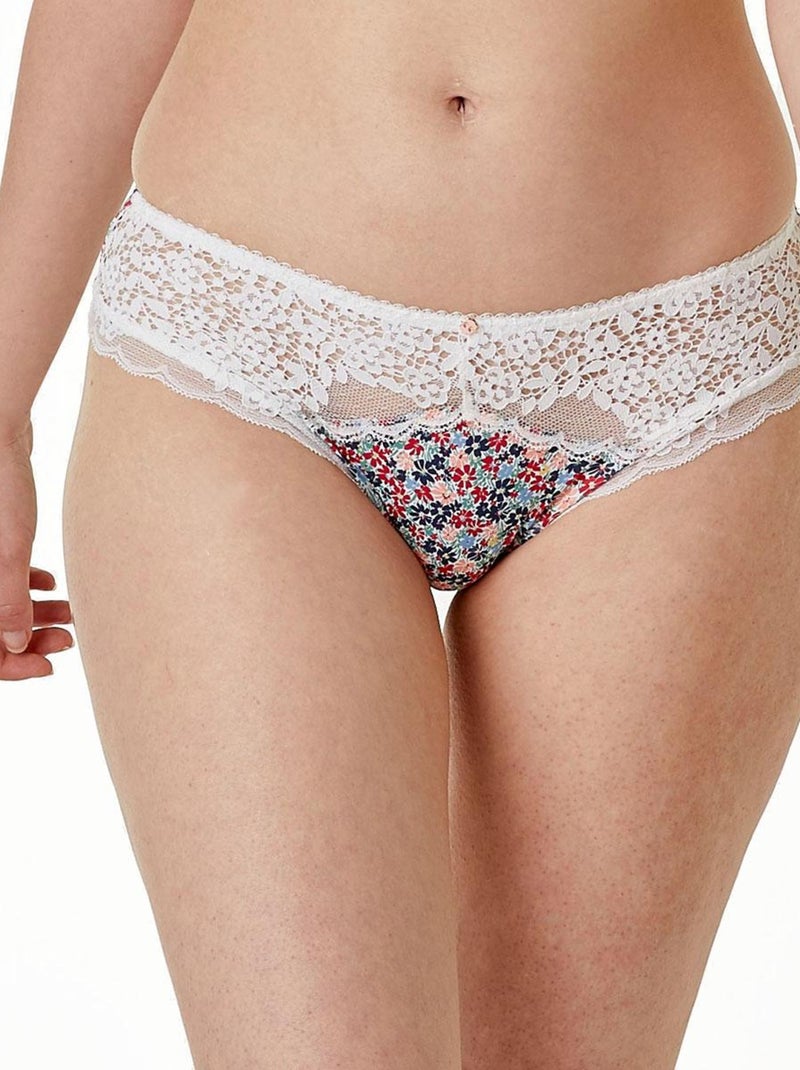 Shorty grande taille INTERVIEW - Brigitte Bardot Blanc Rouge Bleu - Kiabi