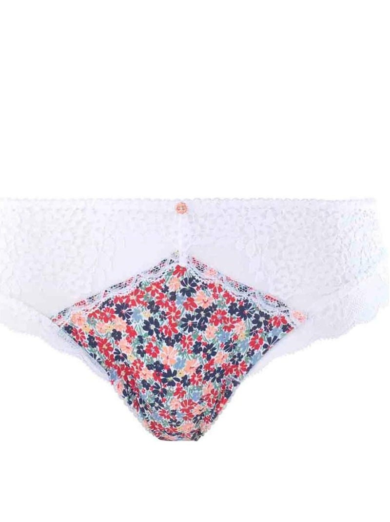 Shorty grande taille INTERVIEW - Brigitte Bardot Blanc Rouge Bleu - Kiabi