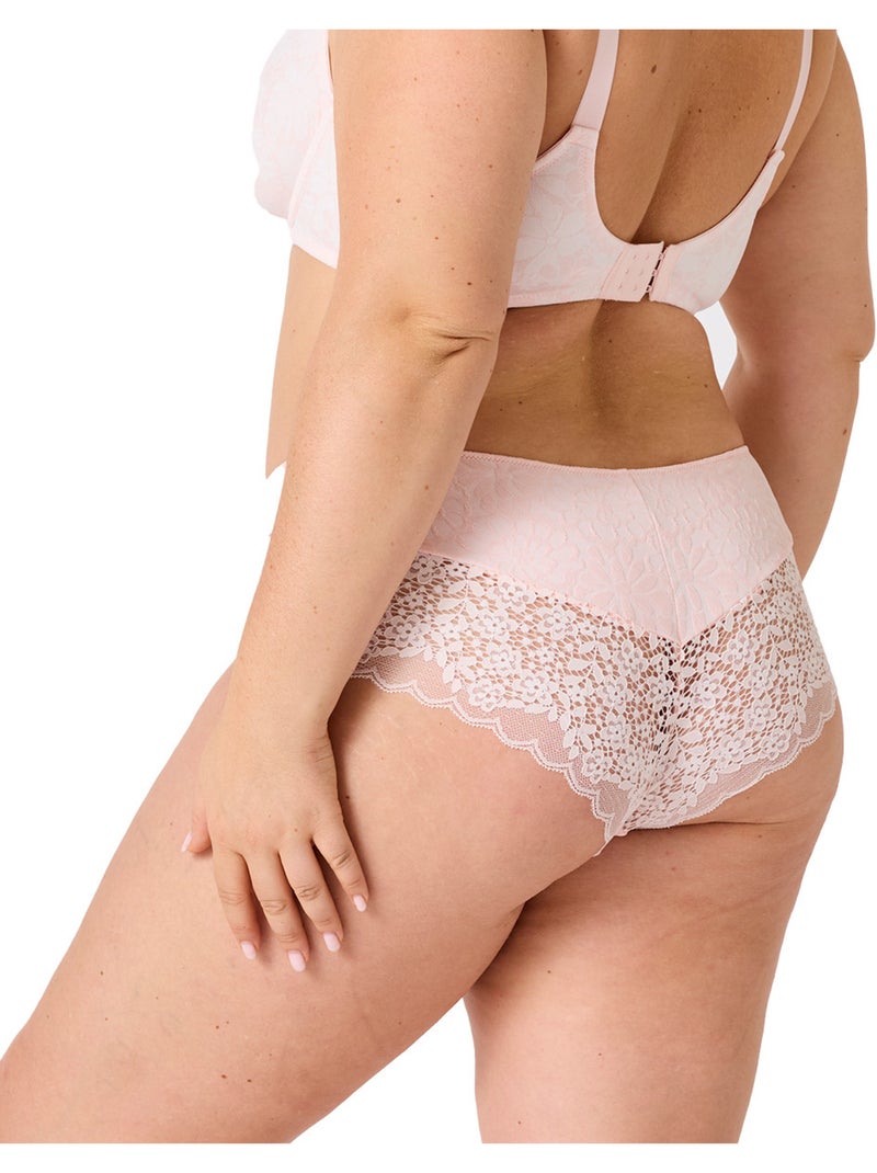 Shorty grande taille MAGIE - Brigitte Bardot Lingerie Rose - Kiabi