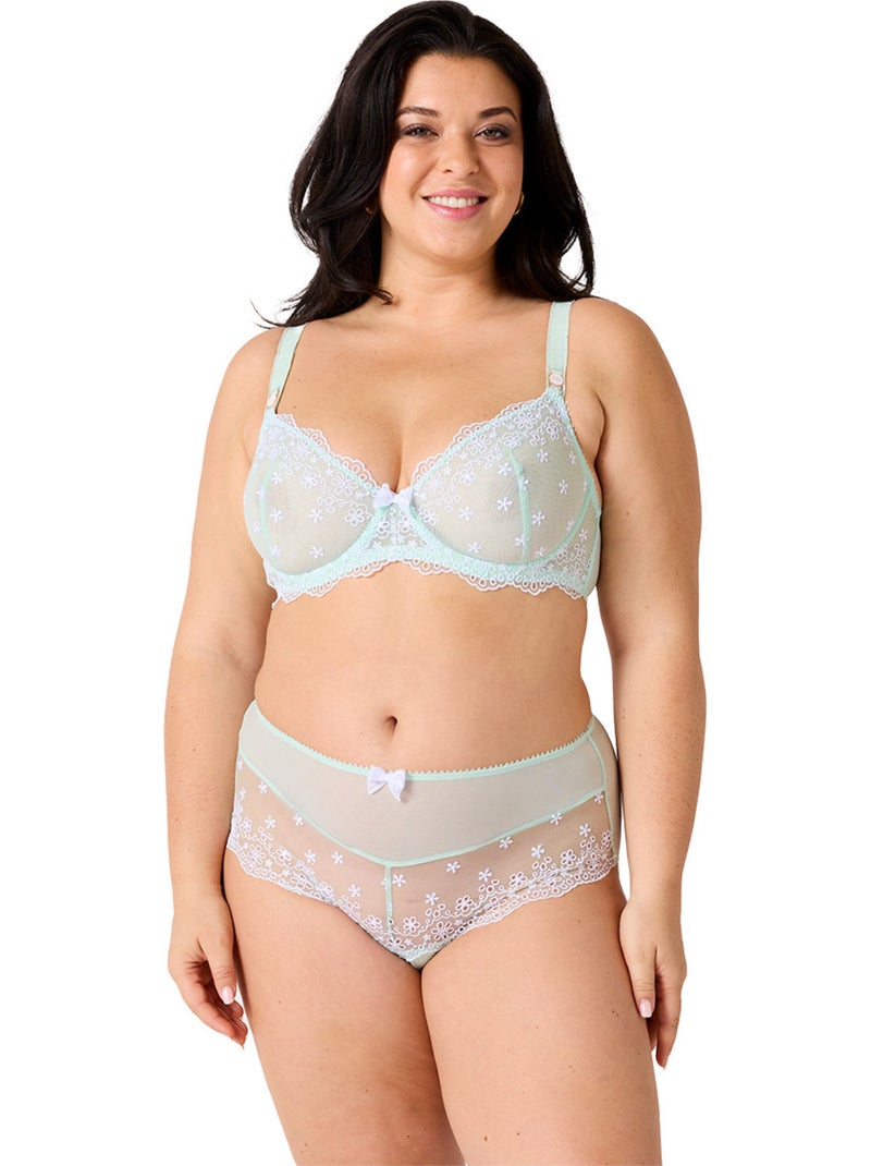 Shorty grande taille SENSIBLE - Brigitte Bardot Lingerie Vert - Kiabi
