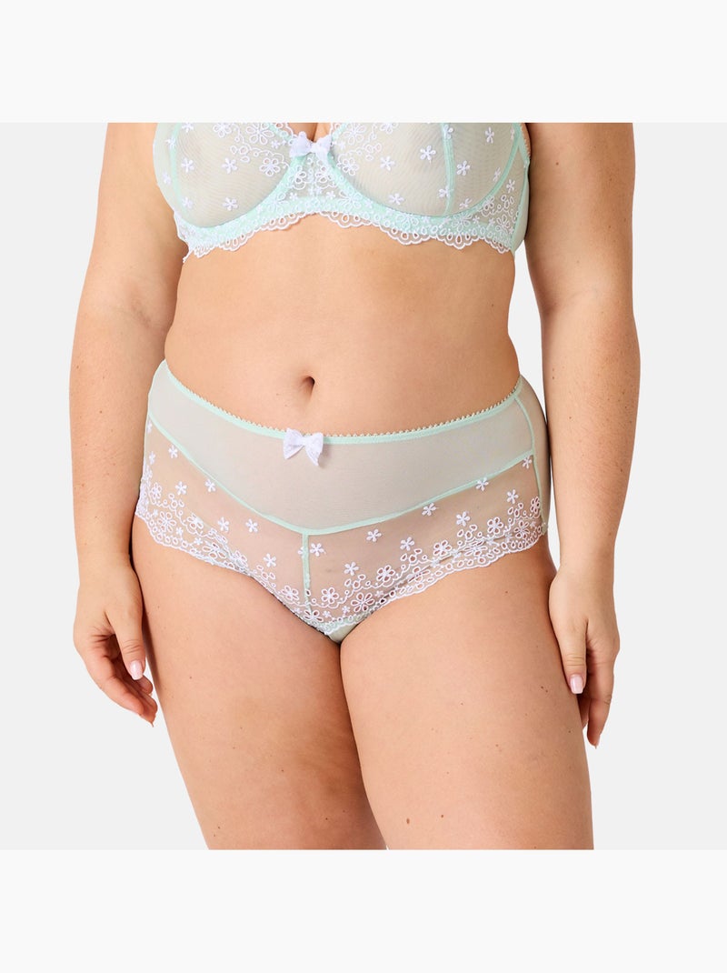 Shorty grande taille SENSIBLE - Brigitte Bardot Lingerie Vert - Kiabi